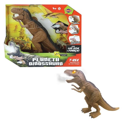 Cabeça de Dinossauro Tiranossauro Rex com Luz, Som e Fumaça