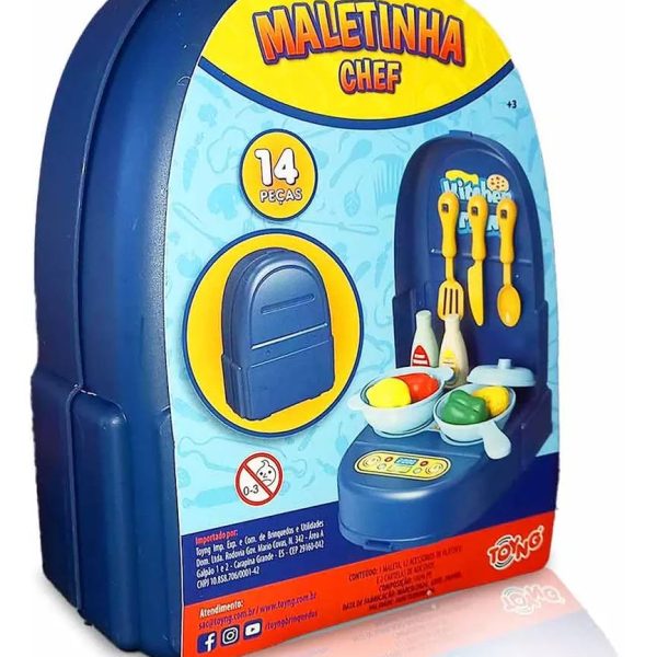 Maletinha Com Acessórios Chef Azul Toyng Ref 52656