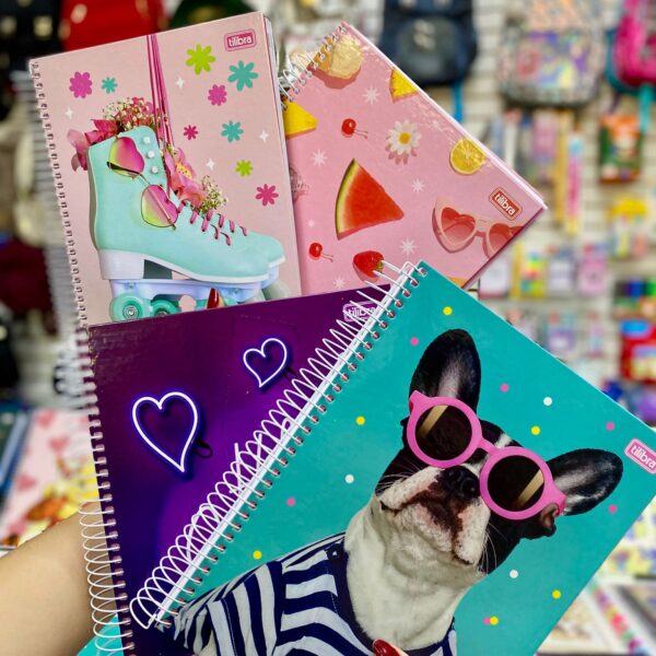 Caderno Espiral Flip+ 200 Folhas - Tilibra - (Verificar modelos disponíveis)