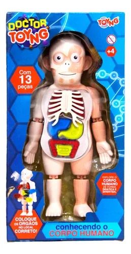 Brinquedo Kit Medico Boneco Corpo Humano - Toyng
