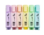 Marca Texto - ENVIO DE FORMA SORTIDA - Jocar Office 6 Cores Pastel - Unidade - Jocar Office - Imagem 3
